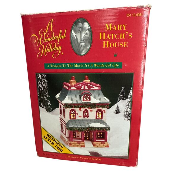 Mary Hatch’s House Christmas Village | It’s a Wonderful Life Collectible - Picture 11 of 11